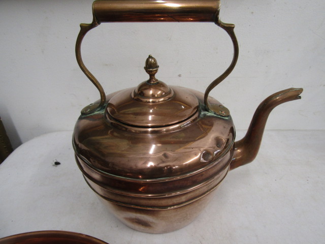 copper kettle and wares - Image 4 of 4