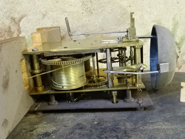 W.M. Haley, London, longcase clock with weights and pendulum dial 29cmD - Image 3 of 5