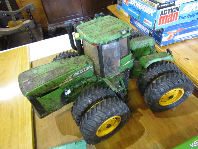 Giant John Deere tractor, smaller  models and toys (large tractor poss remote controlled but - Image 7 of 7