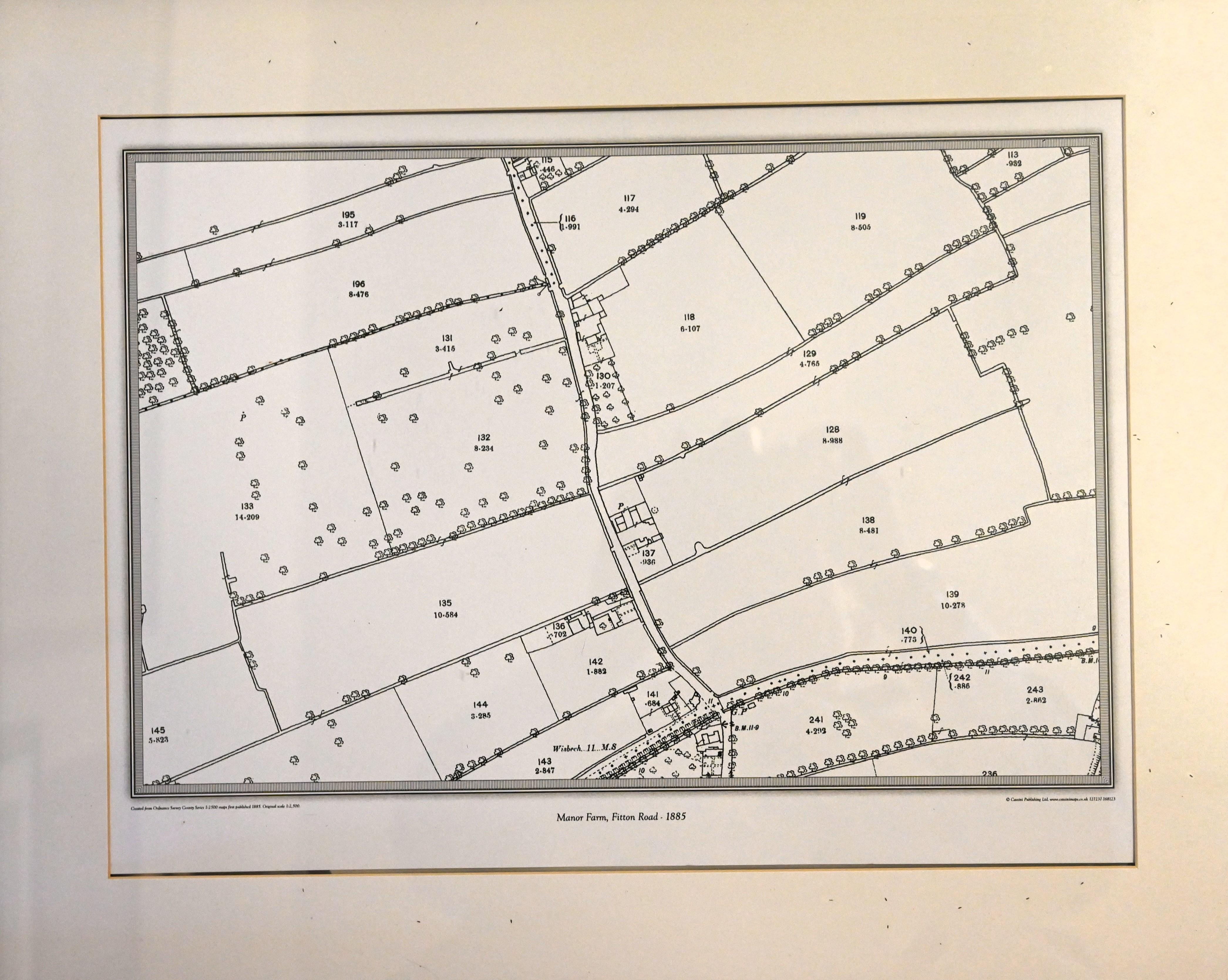 Four framed OS maps dated circa 1901-1904 of Wiggenhal St. Peter area - Image 4 of 6