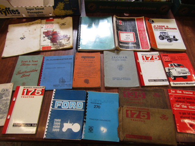Vintage tractor. machinery manuals