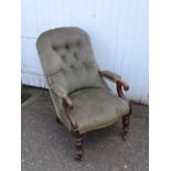 Upholstered armchair