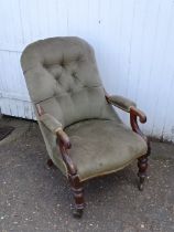 Upholstered armchair