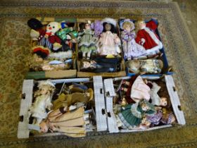 5 Boxes of dolls
