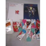 Olympics London 2012 booklet and badges