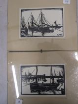 Trawler screen prints by C.A Wilkinson25x20cm