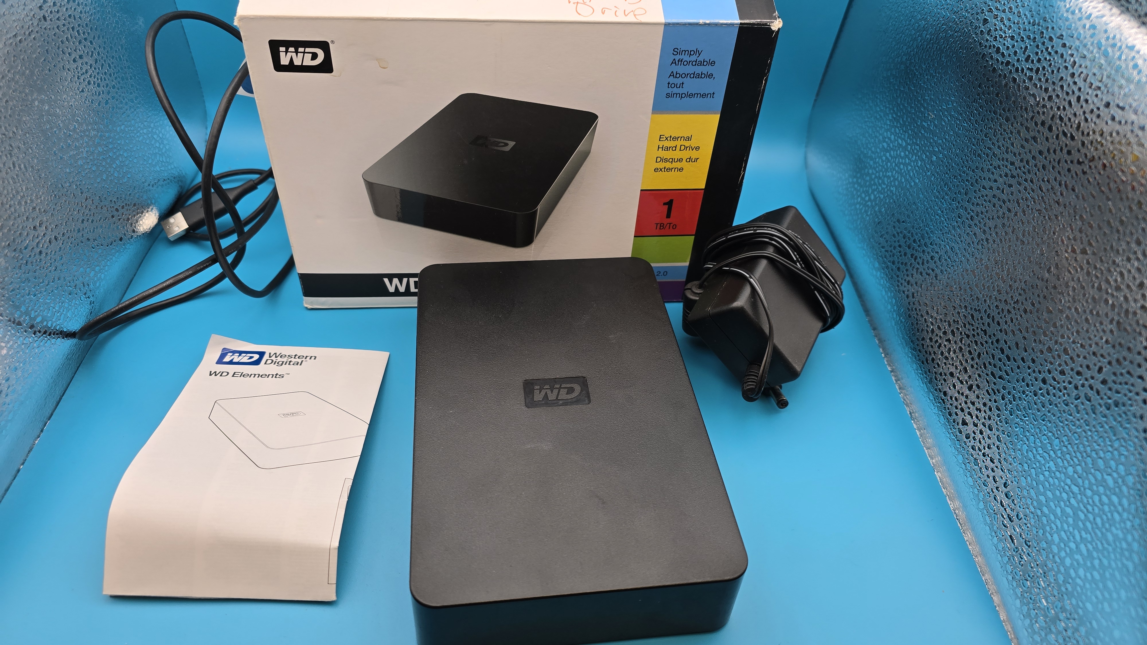 Western Digital Powered 1 TB portable hard disc drive - boxed and tested cables included - Bild 2 aus 2