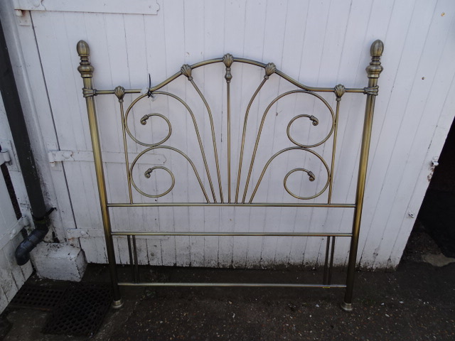 Metal double headboard