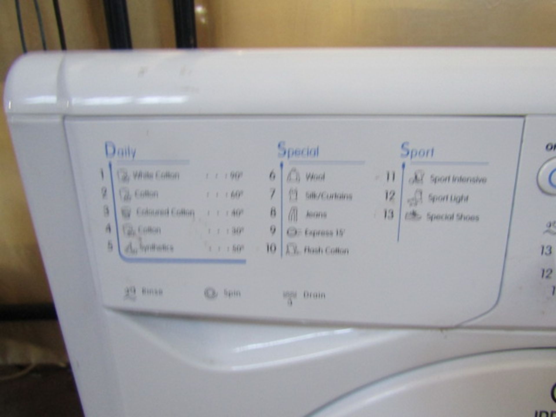 Indesit washing machine - Image 2 of 3