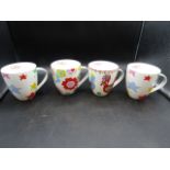 Cath Kidston large mugs x 4