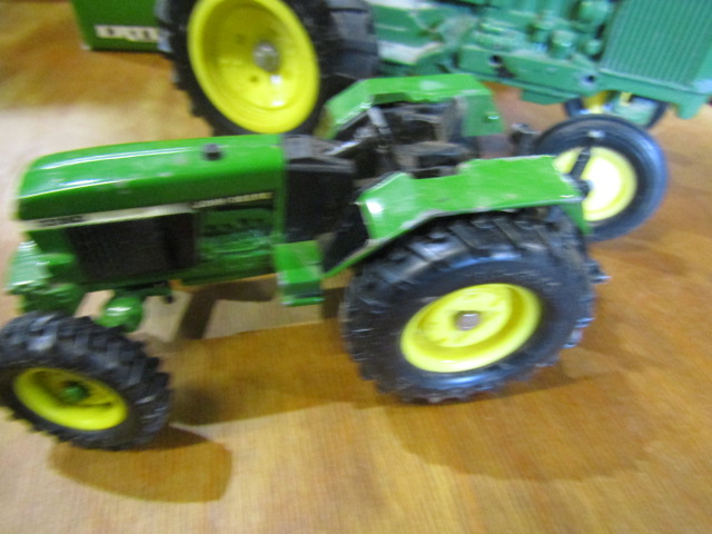 Giant John Deere tractor, smaller  models and toys (large tractor poss remote controlled but - Image 4 of 7