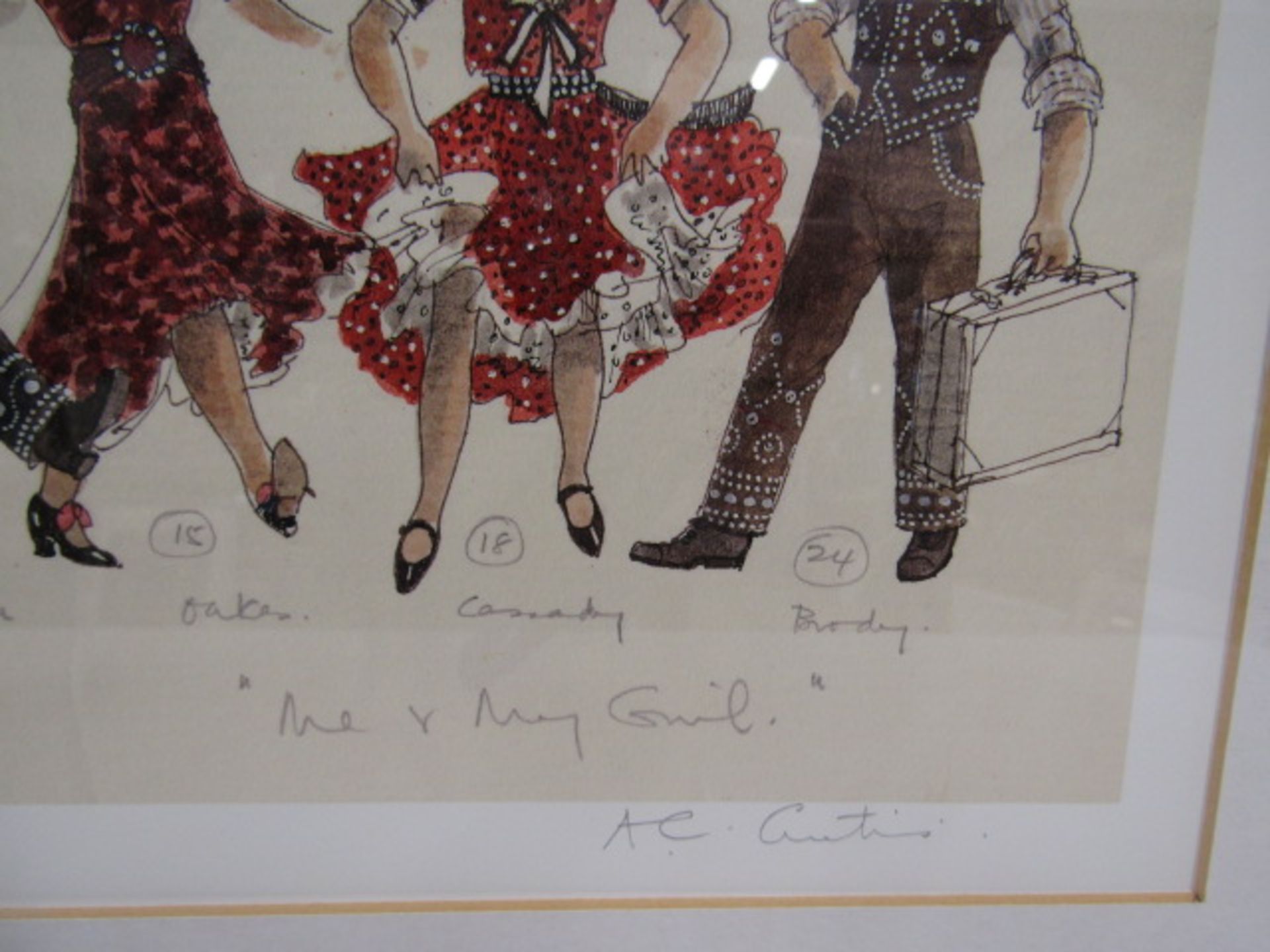 A.C Curtis 'Me and My Girl' costumes New York 1986 ltd edition print 12/300 pencil signed in margin - Image 4 of 6