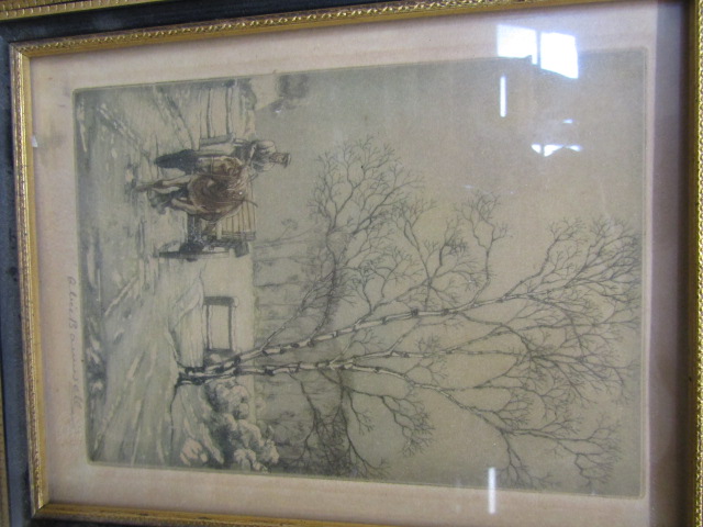 After Alice Bardwell - a pair coloured prints of country scenes signed in margin with proof stamp in - Bild 4 aus 5