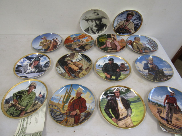 John Wayne picture plates