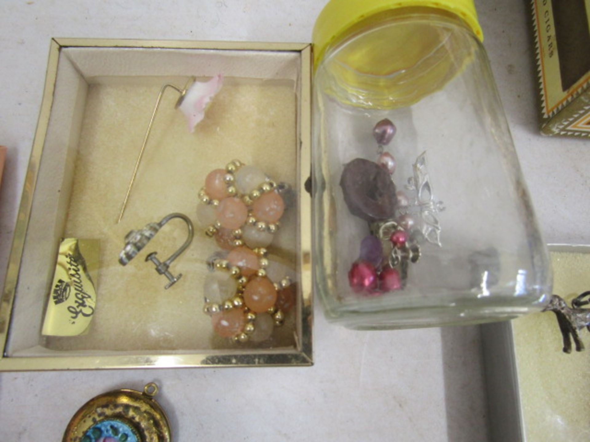 Costume jewellery inc Australian Opal earrings, quartz pendants etc etc - Image 12 of 26