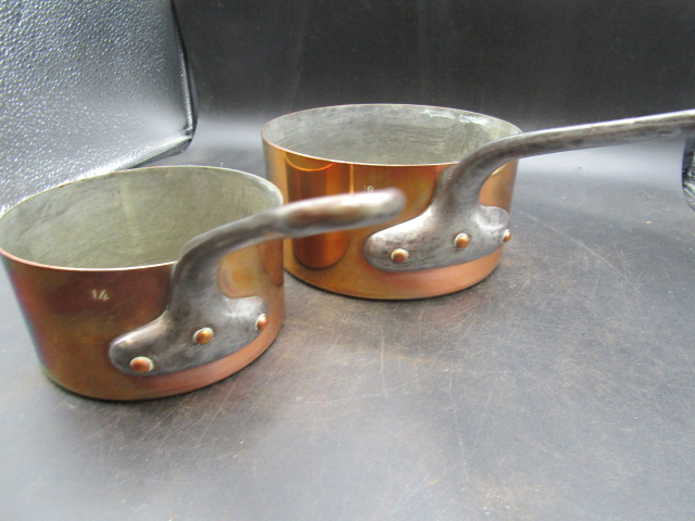 Antique French copper pans - Bild 5 aus 5