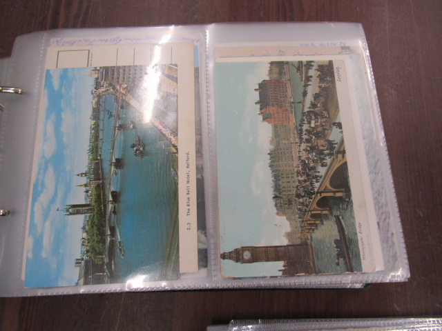 Postcard album and loose sleeved postcards - Image 7 of 32