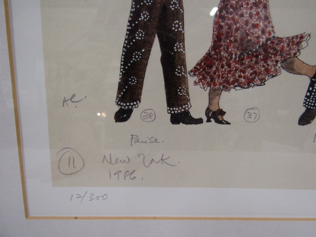 A.C Curtis 'Me and My Girl' costumes New York 1986 ltd edition print 12/300 pencil signed in margin - Image 3 of 6