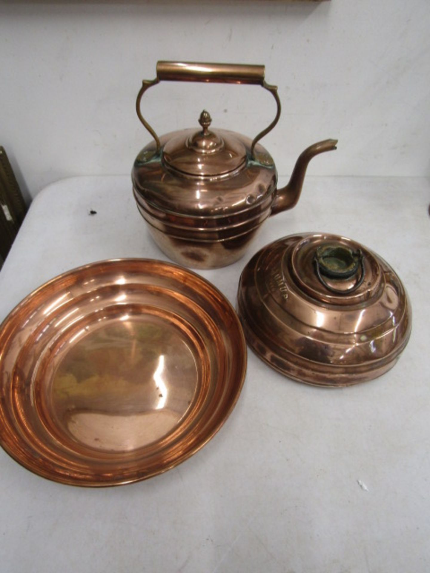 copper kettle and wares