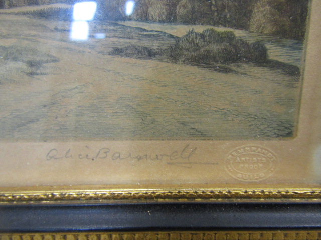 After Alice Bardwell - a pair coloured prints of country scenes signed in margin with proof stamp in - Bild 3 aus 5