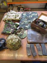 Militaria clothing and RAF headphones