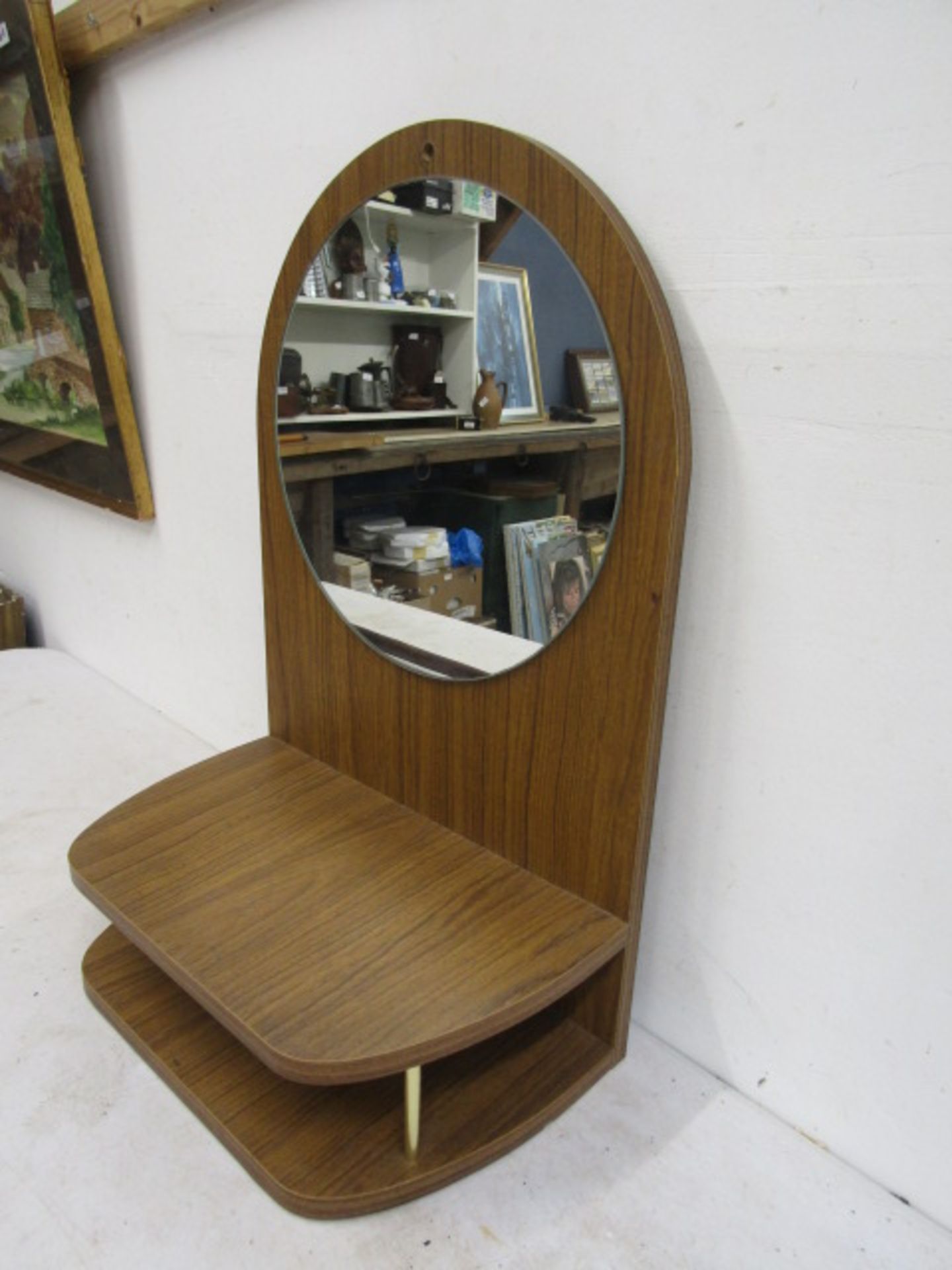 Mid century mirror shelf - Image 2 of 2