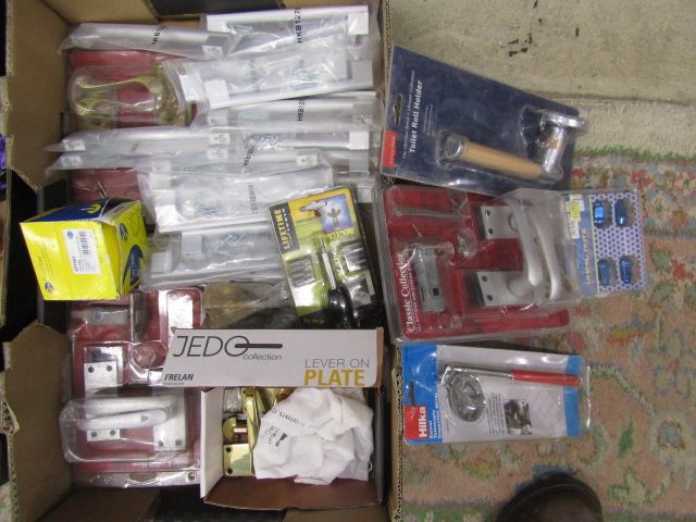 Various door/window furniture and sundry tools