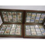 framed cigarette cards of wild fowl inc Peter Scott