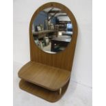 Mid century mirror shelf