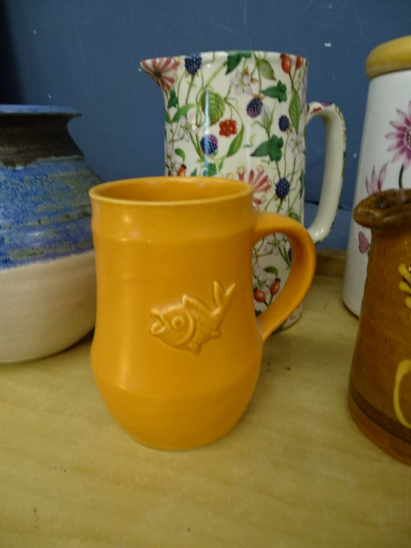 Portmeirion storage jars, vase and pottery to include Holkham Pottery etc - Image 2 of 5