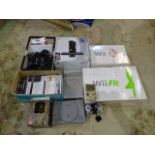 Vintage Nintendo Gameboy, Nintendo Wii, Boxed XBOX 360 with Kinect, Sony Playstation consoles and