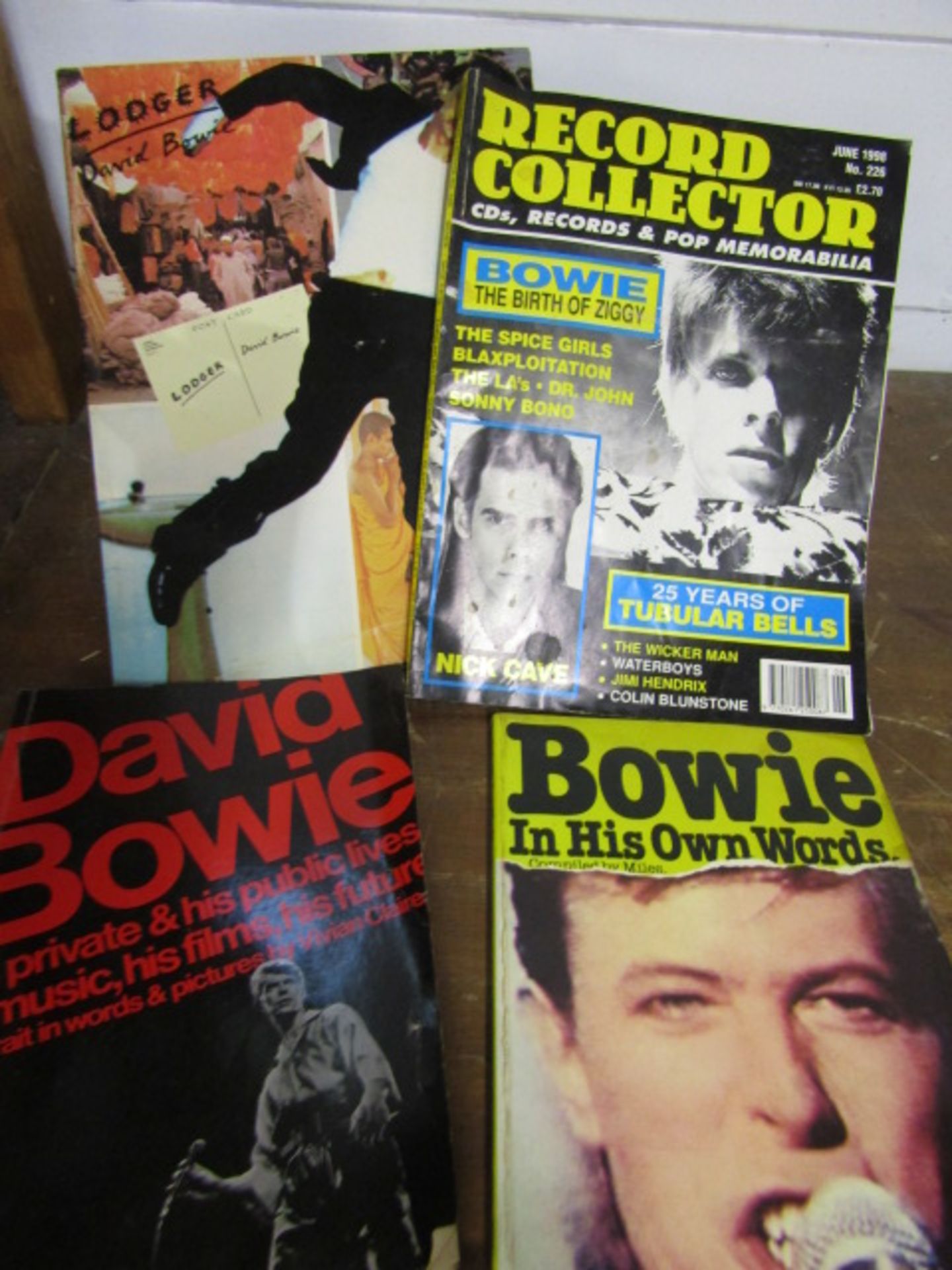 Signed? David Bowie books, mags one with signature - unsure if legit plus U2 books - Image 3 of 4