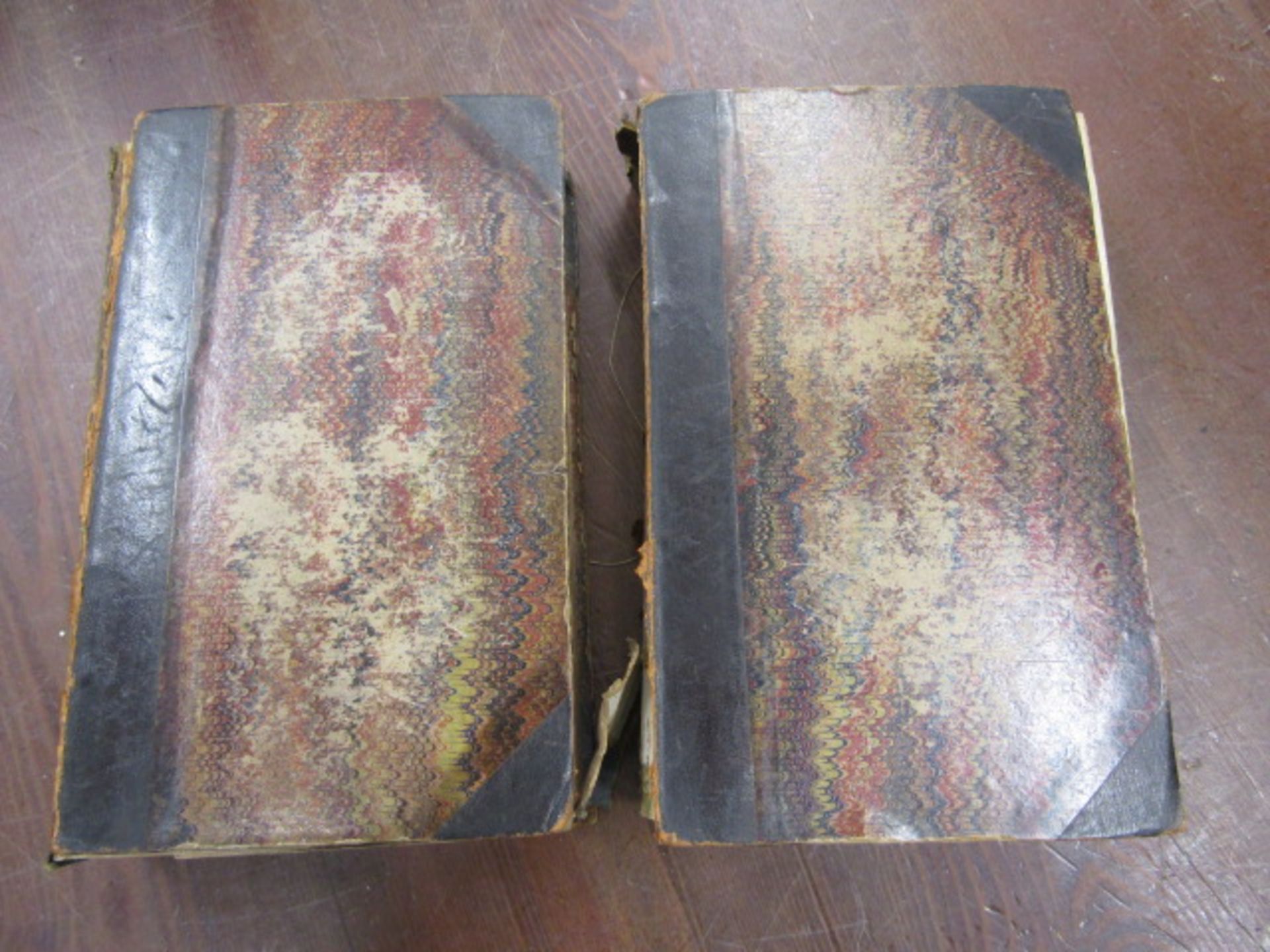 History of Lynn (Kings Lynn) in 2 volumes 1812 printed by Whittingham. boards detached, half