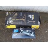 Defender work light and cordless workshop vacuum