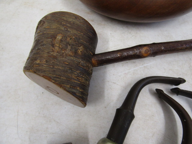 3 Peterson's pipes and 3 others  and wooden dish - Image 2 of 7
