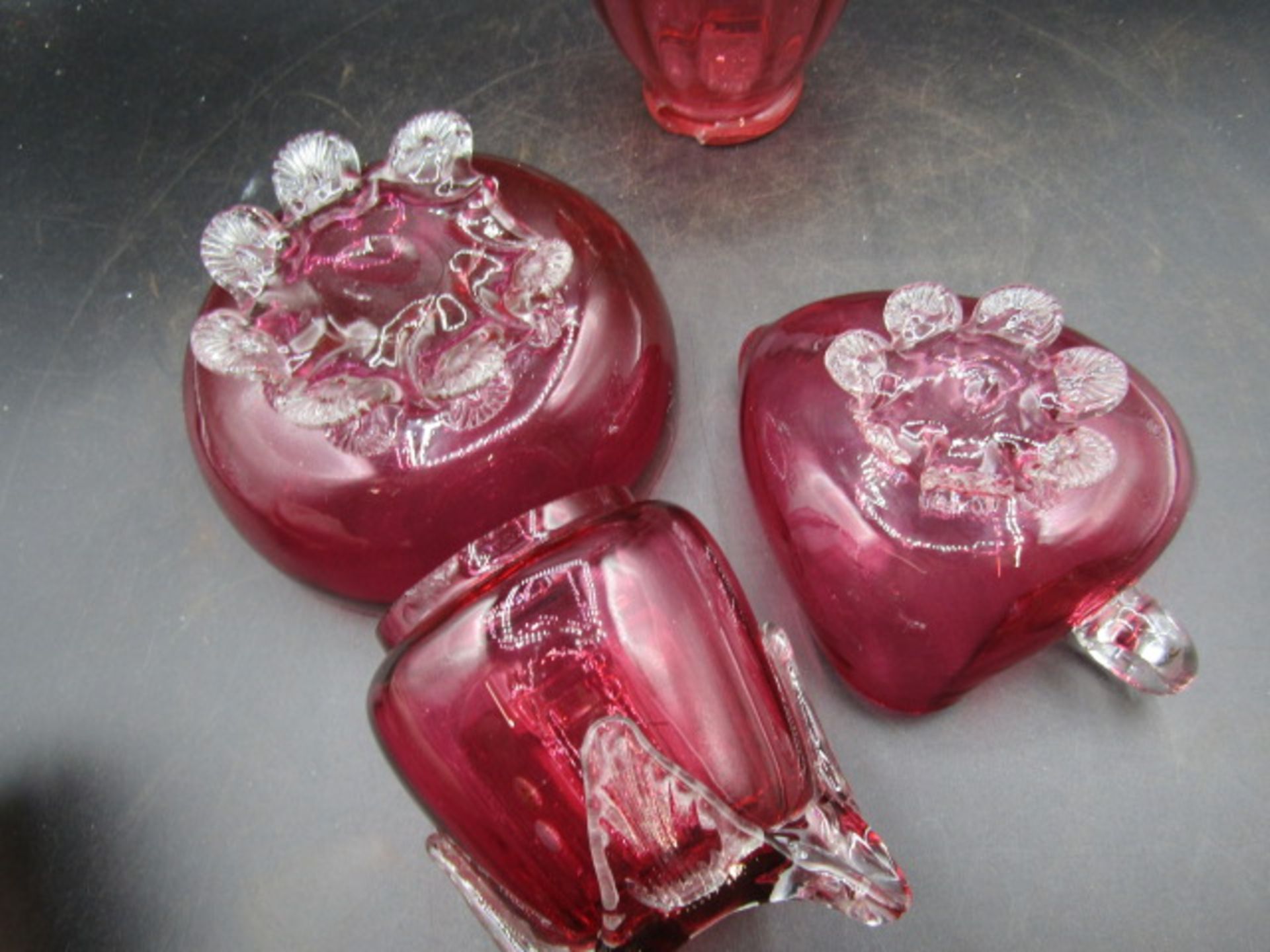 cranberry glass - Image 3 of 3