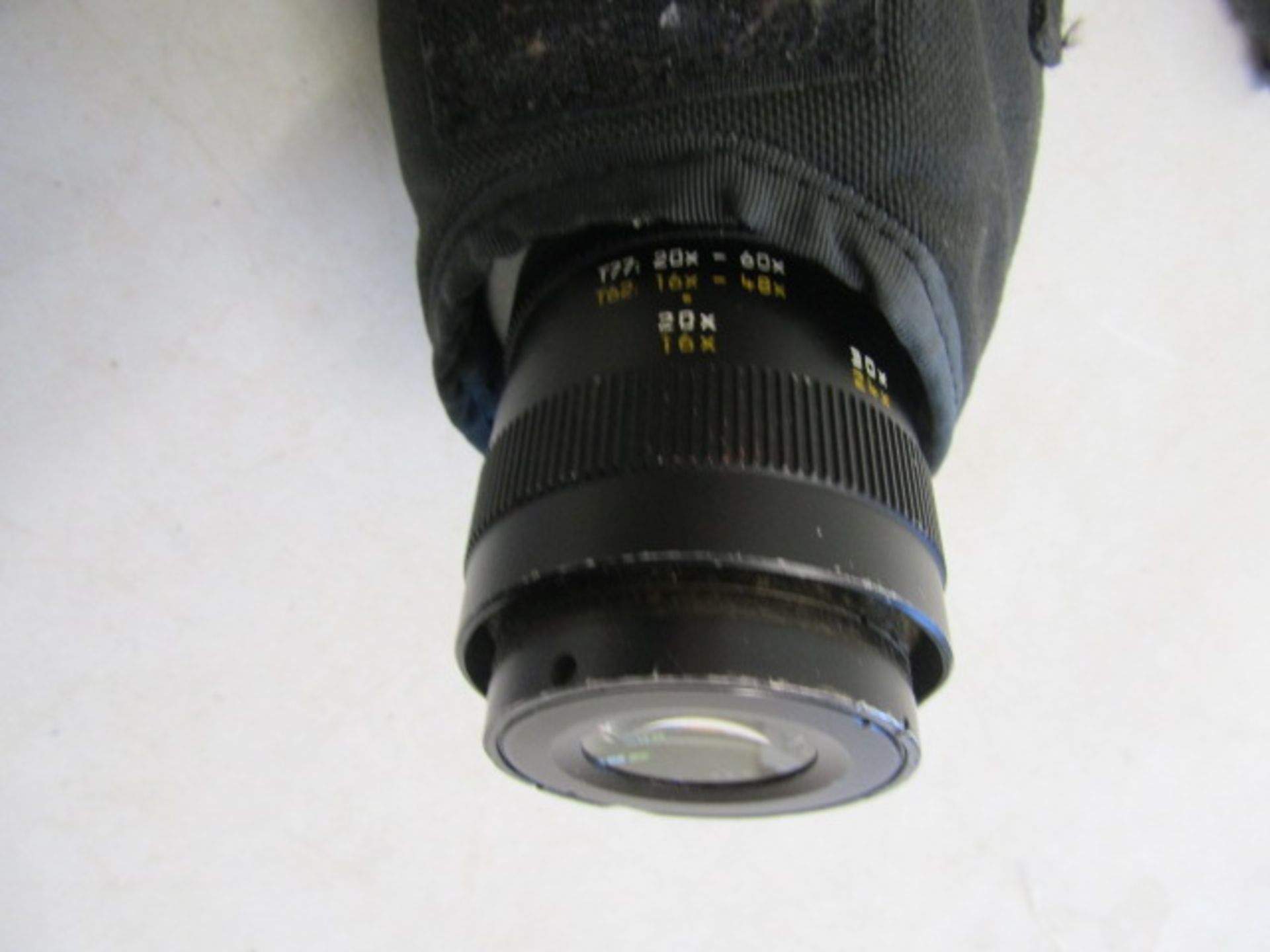 Leica Televid 77 spotting scope 20x60 eye piece, manfrotto quick release, shoe permanently attached - Image 6 of 6