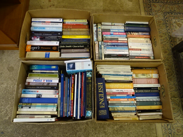 4 Boxes of mixed books