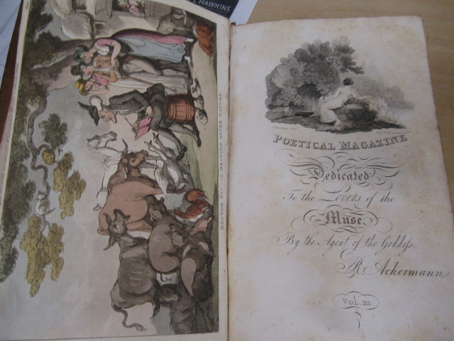 R. Achermann Poetical magazine to the lovers of the muse, W.C Lowes from may 1809 with hand coloured - Image 6 of 10