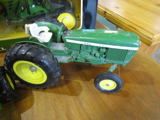 Giant John Deere tractor, smaller  models and toys (large tractor poss remote controlled but - Image 3 of 7