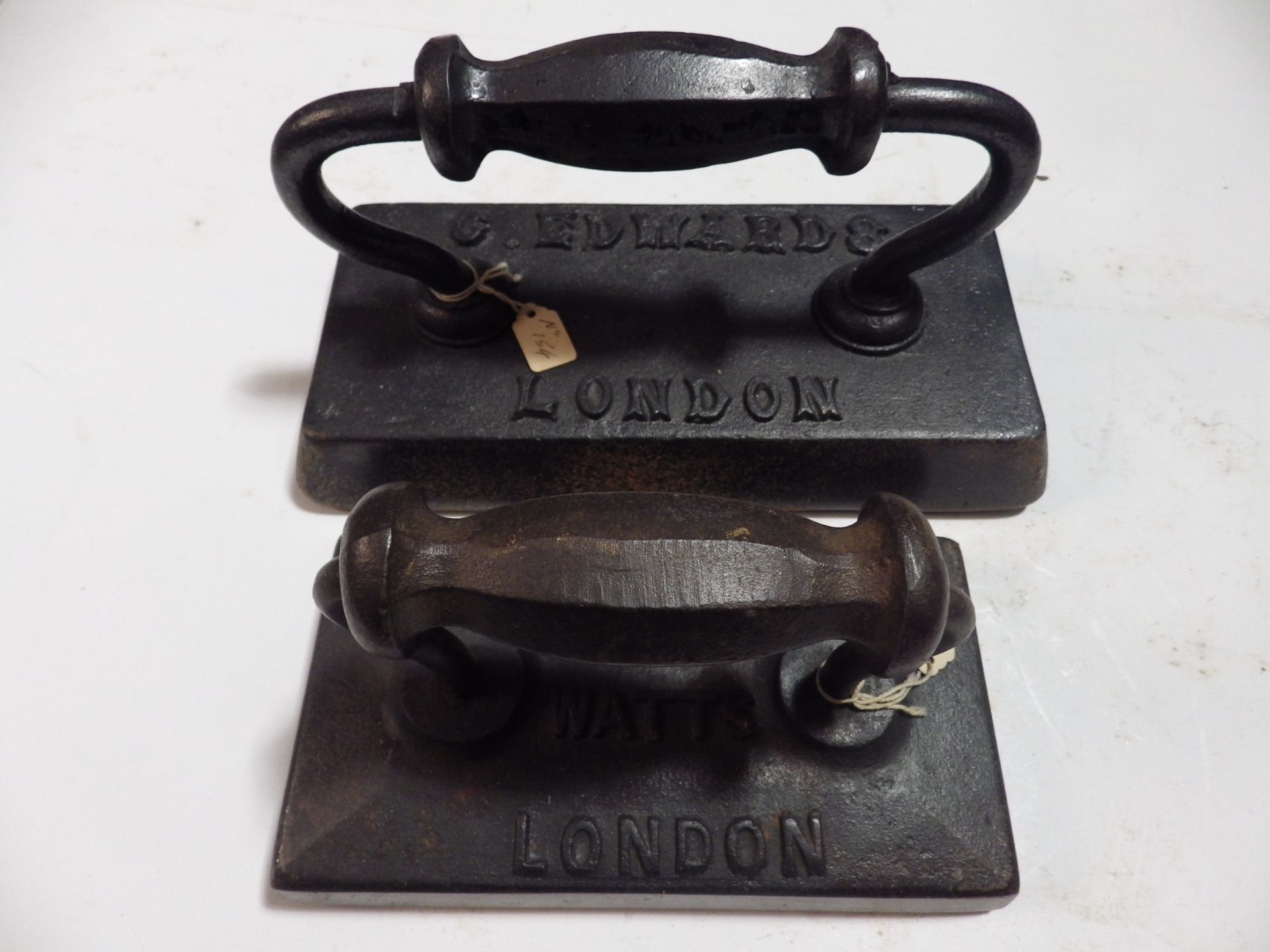 2 Billiard table irons - G Edwards London and Burroughes & Watts London - Image 2 of 2