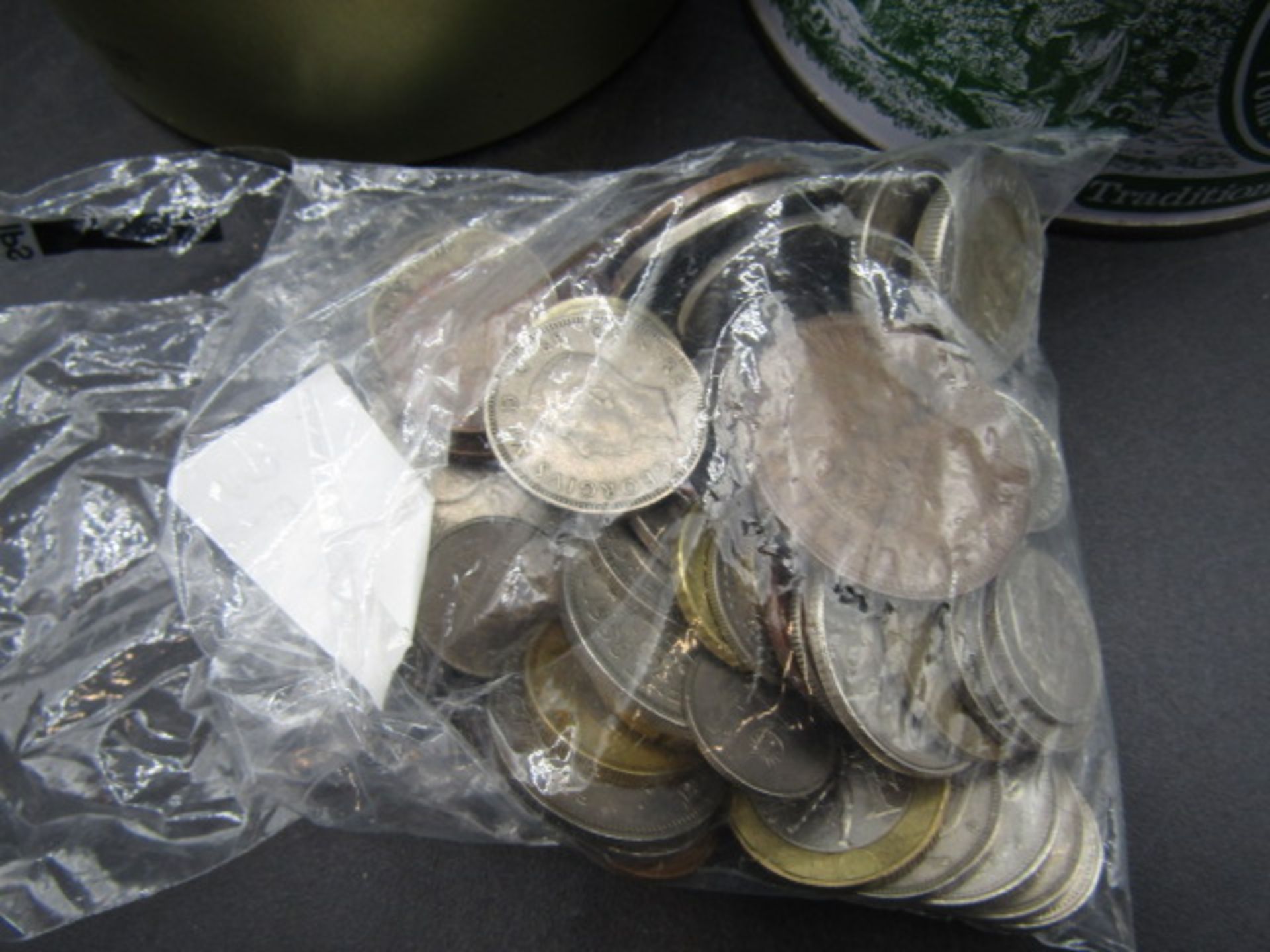 Old pennies and a tin mixed coinage - Image 4 of 4