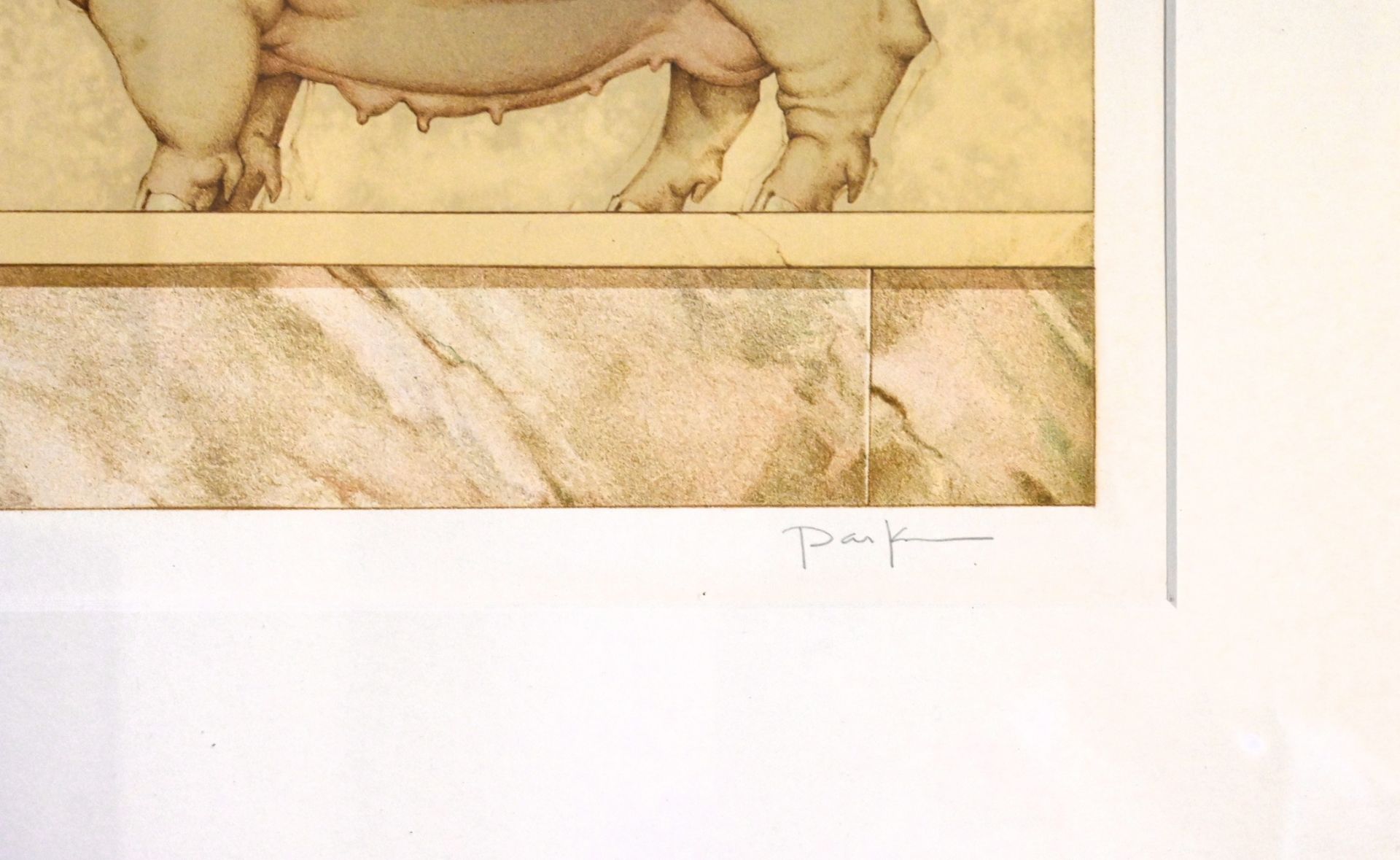 Michael Parkes (b.1944) American, An Angel's Touch, signed and numbered 3/25 AE, lithograph, 102 x - Image 4 of 4