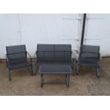 Metal framed garden furniture set