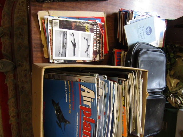 Airplane magazines, WW1/2 magazines, RAF Mildenhall booklets etc etc