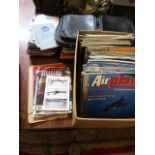 Airplane magazines, WW1/2 magazines, RAF Mildenhall booklets etc etc