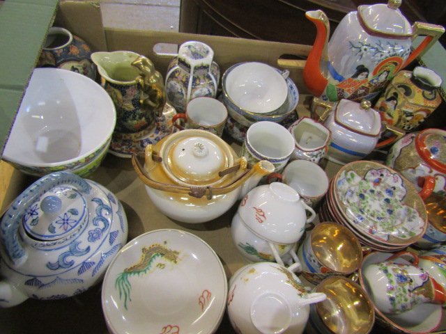2 trays Oriental ceramics - Image 5 of 5