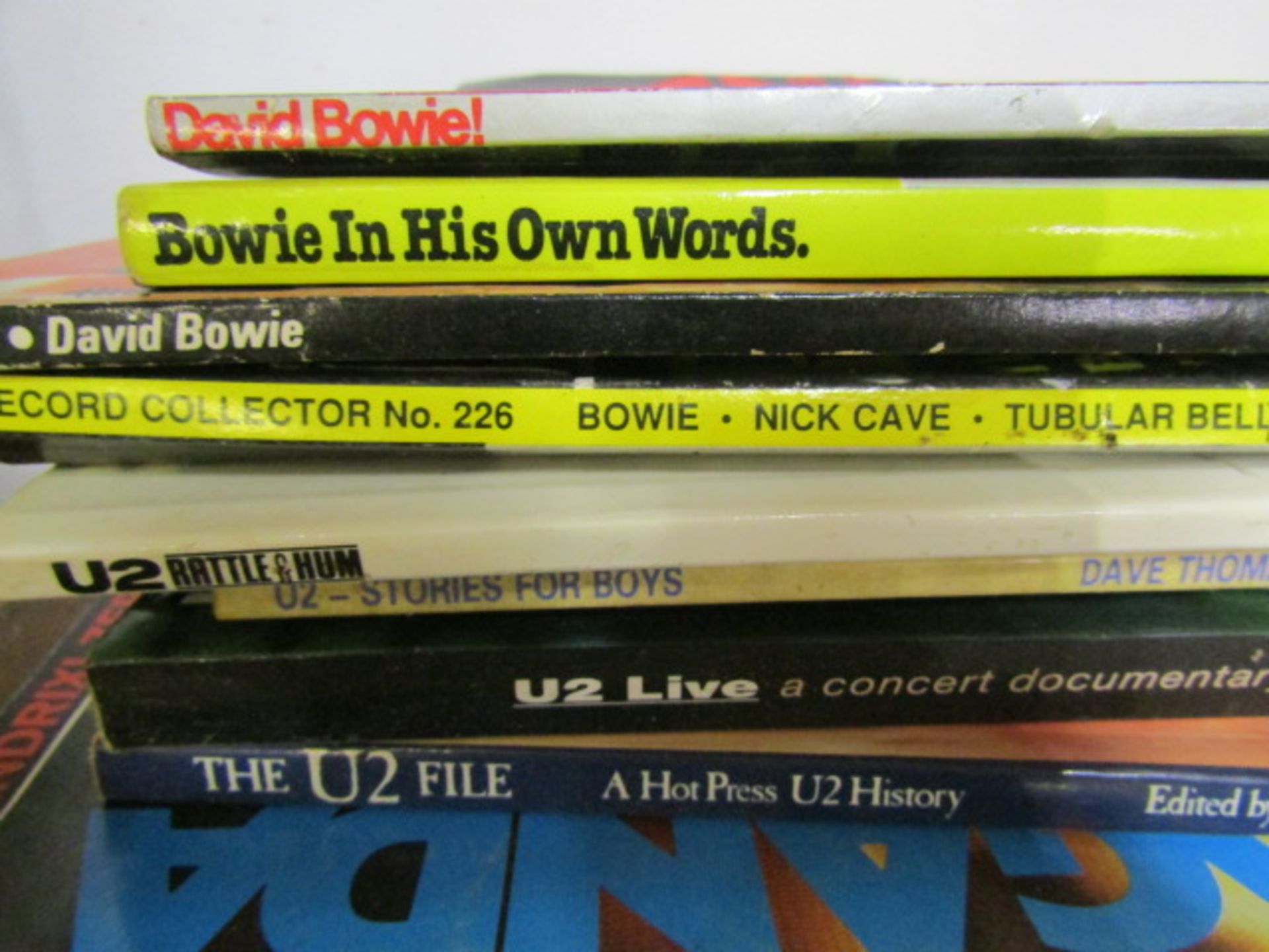 Signed? David Bowie books, mags one with signature - unsure if legit plus U2 books - Image 2 of 4