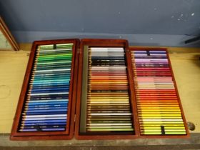 Derwent fine art pencils in wooden box