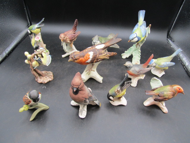 12 Goebel bird figurines